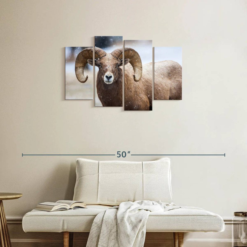 Brampt Bighorn Sheep, 22" H x 36" W