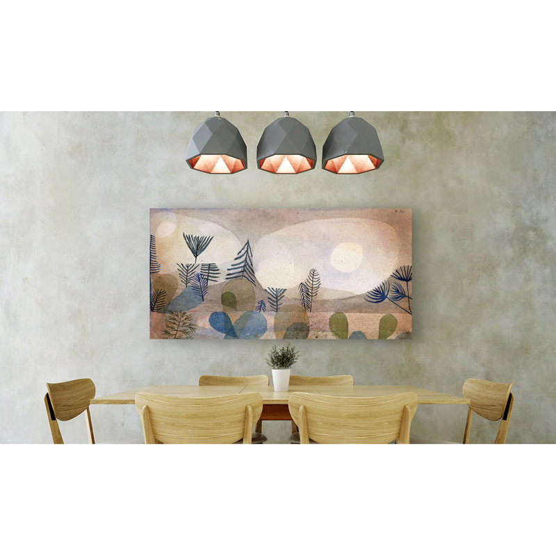 Oceanic Landscape by Paul Klee - No Frame Print on Canvas, 60cm H x 120cm W x 4cm D
