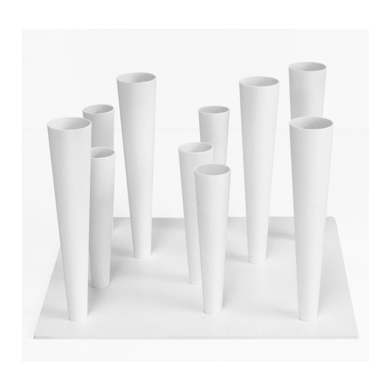 Bechard Metal Freestanding Umbrella Stand, White