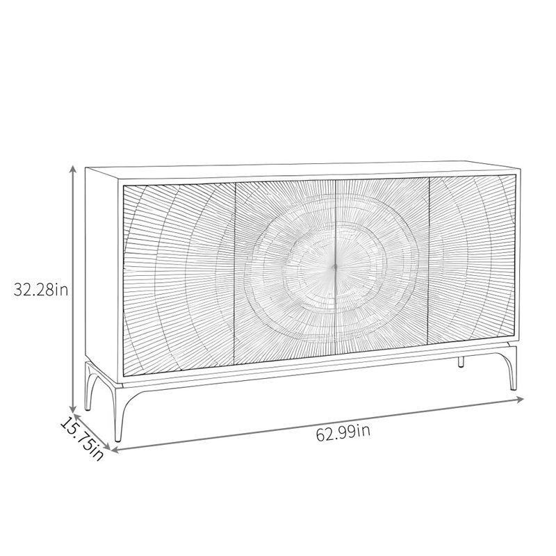 Retro-Style Furniture Sideboard