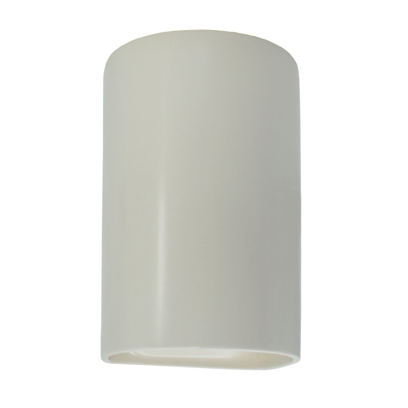Applique murale d'extérieur 1 lumière Ambiance, Blanc mat, Incandescent (Not Included), H 9,5 po x l 5,75 po x P 4,5 po