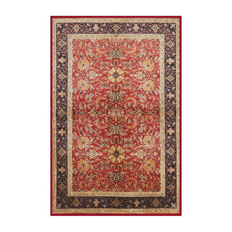 Tapis oriental rouge / noir / beige Wichita, Tapis de couloir 2 pi x 5 pi