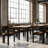 Aaron Dining Chair Black Wood Finish Upholstered Performance Fabric Fully Assembled-375201132-375201121