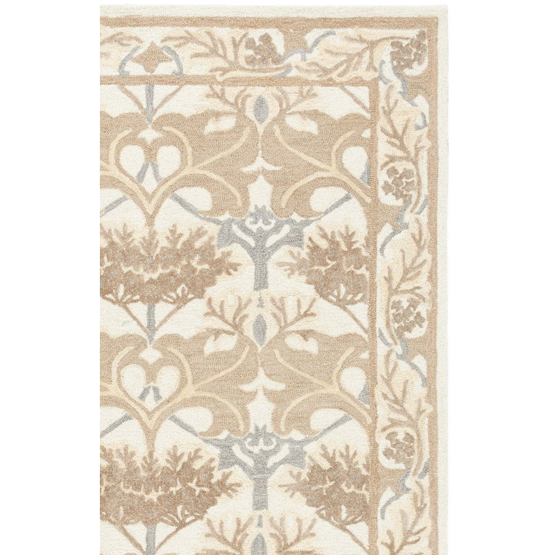 Earthly Treasures Hand Tufted Wool;Cotton;Viscose Geometric Indoor Rug, Rectangle 8' x 10'