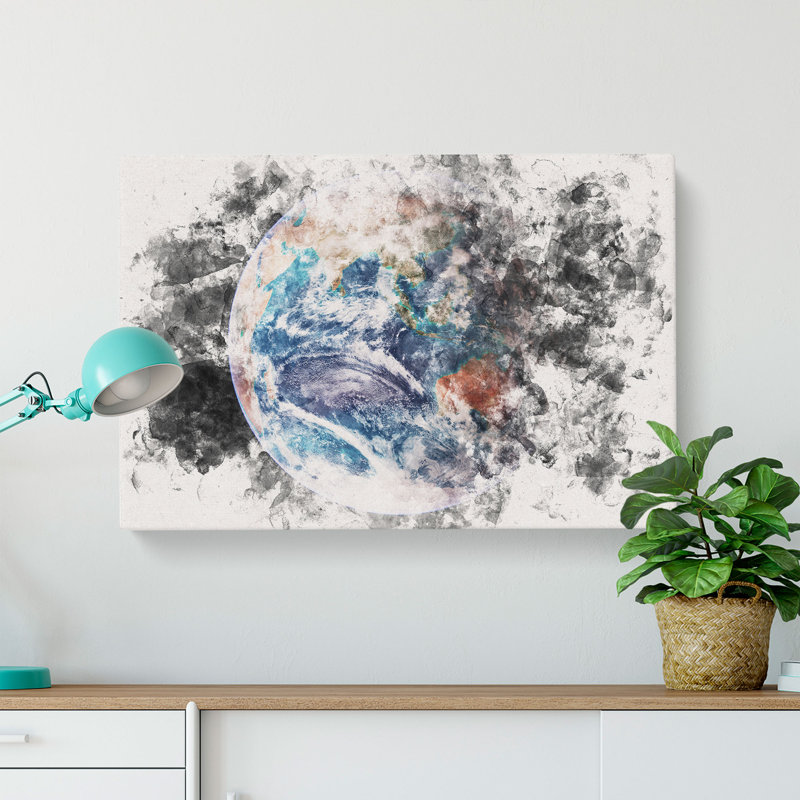 Beautiful View Of Earth - Wrapped Canvas Print, 35cm H x 50cm W x 3cm D