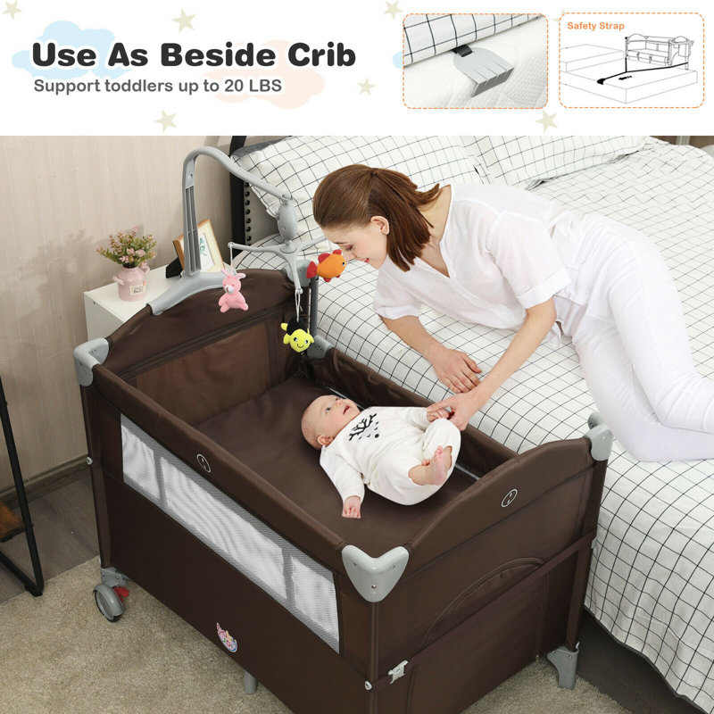 Lit de bébé portatif pour lit de bébé