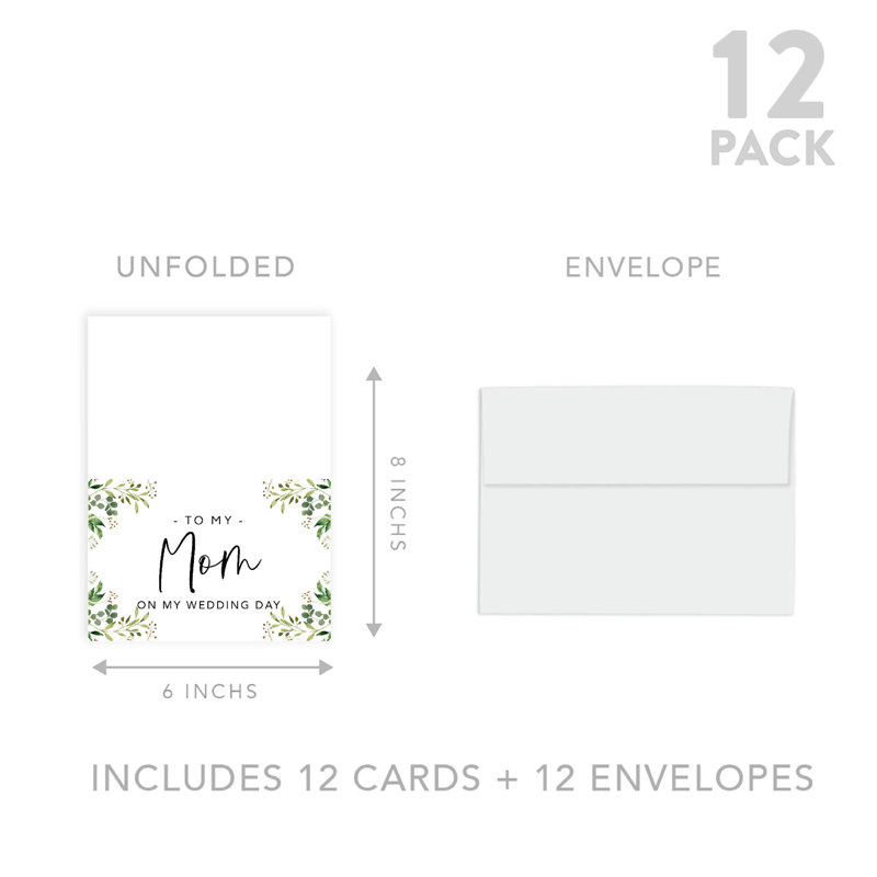 Carte de mariage verdure feuillage