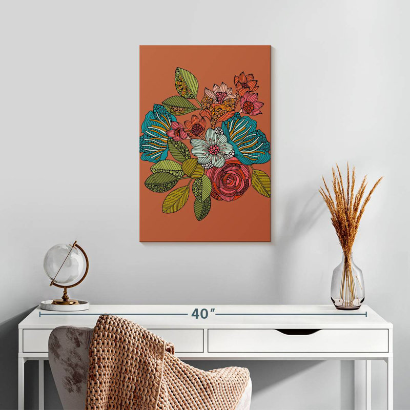 Harnek floral I, H 24 po x l 16 po