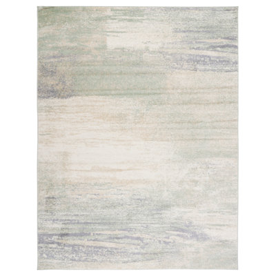 Tapis ivoire / sauge Azadeh