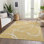 Premium Machine Washable Corum AMF999 Swirls Rug