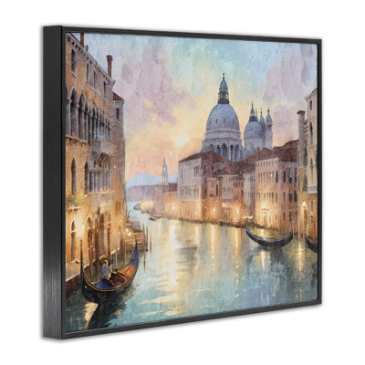 Scenic Venetian Canal Framed Giclee, design by Kim Allen