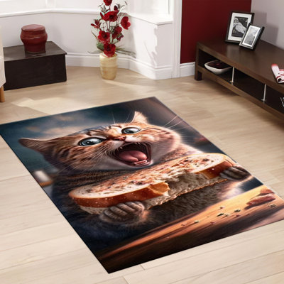 Tapis floral non tissé imprimé floral avec fuchsia délicat et fleurs bleu sarcelle sur fond ivoire subtil pour une décoration intérieure contemporaine
