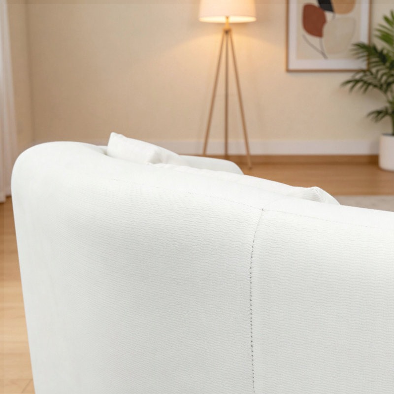 Causeuse moderne dans une boîte, Beige