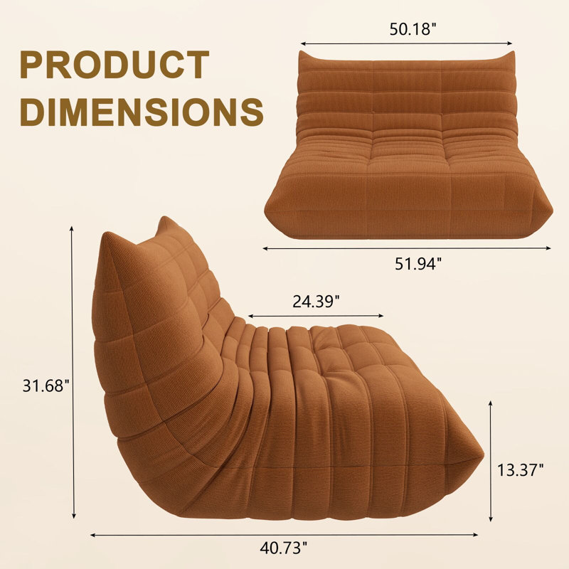 Fauteuil à billes Kinbor, H 31,68 po x l 51,94 po x P 40,73 po