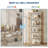 71 Inch Tall Bookshelf, 6 Tier Industrial Bookcase with Heavy Duty Metal Frame, Slim Farmhouse Storage Shelves-2138707136