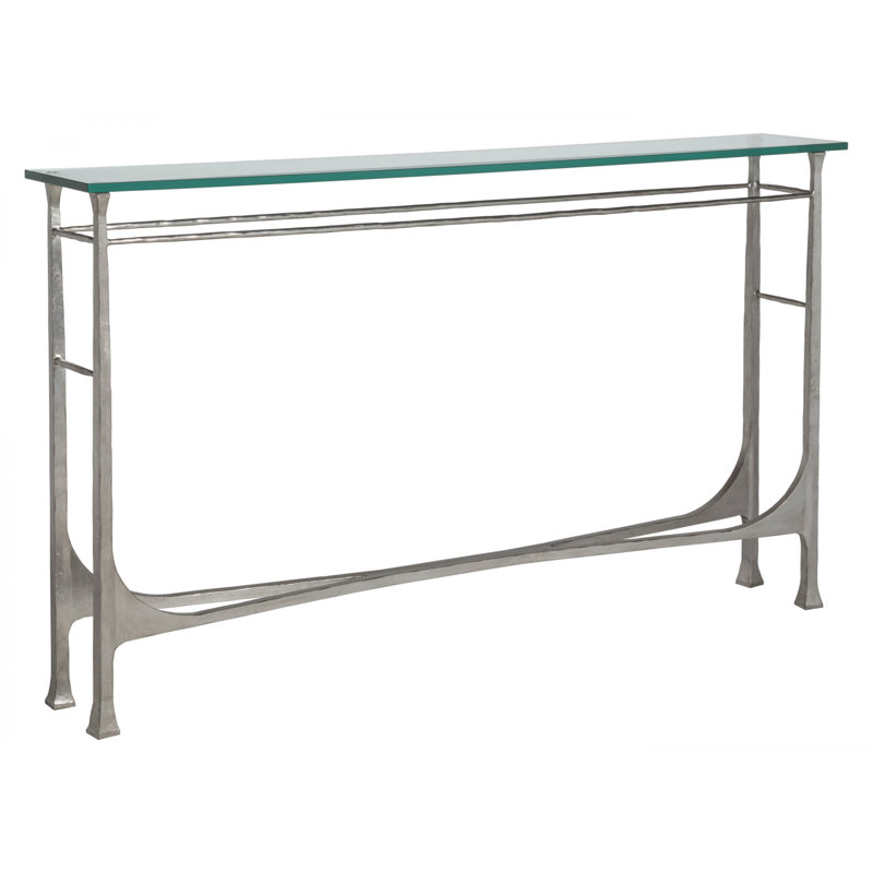 Console en métal Designs Bruno, Feuille d'argent