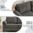 4-Piece Upholstered L-Shape Convertible Sectional Couches Sofas with Ottoman-120279251