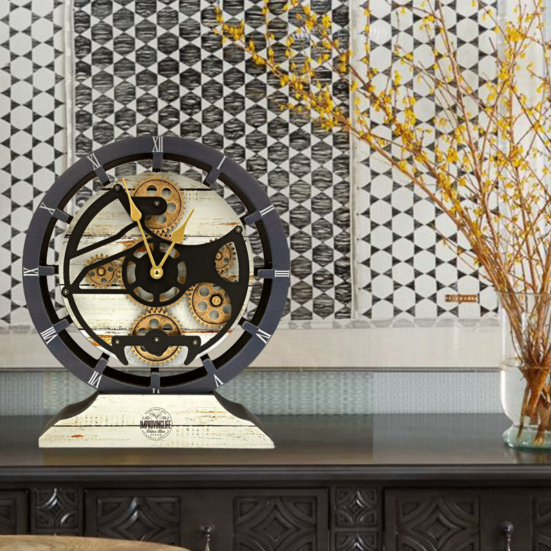 Wood Wall Clock, Desert Beige