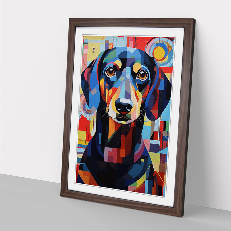 Single Picture Frame Wall Art, 46cm H x 34cm W, Walnut Framed