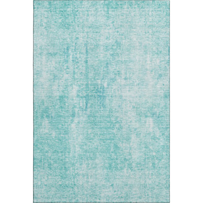 Premium Machine Washable Brittney Teal Rug