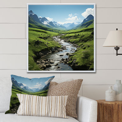 " Mountains Alps In French " Print