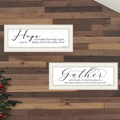 Gather Together 2-Piece Vignette Framed Wall Art for Living Room, Home Wall Décor by Lori Deiter