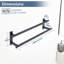 Beri 10 cm L Stainless Steel Wall Mounted Towel Rack
