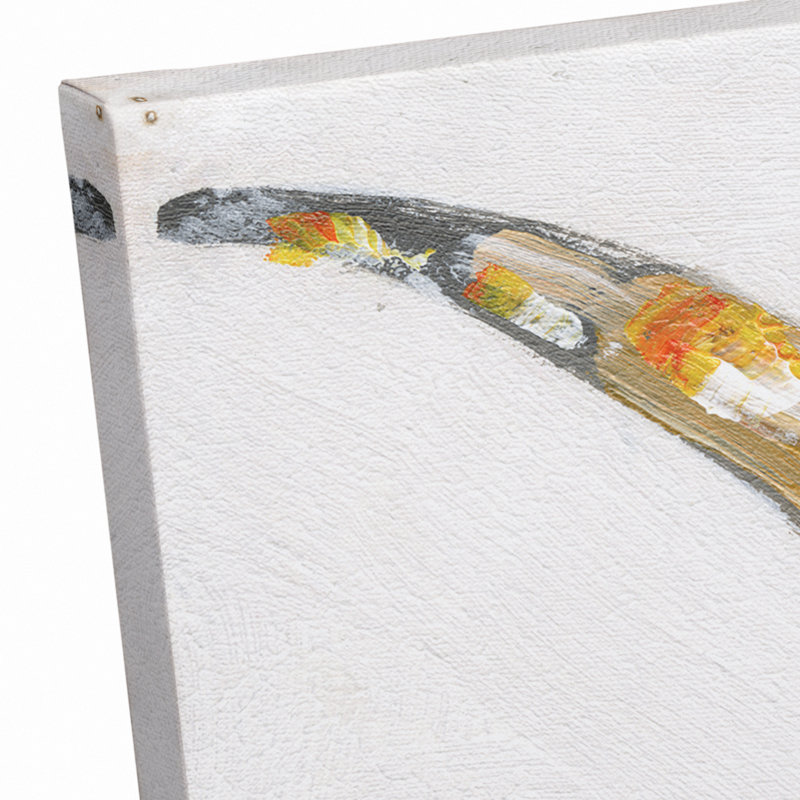 «Painterly Bull» - peinture sur toile tendue