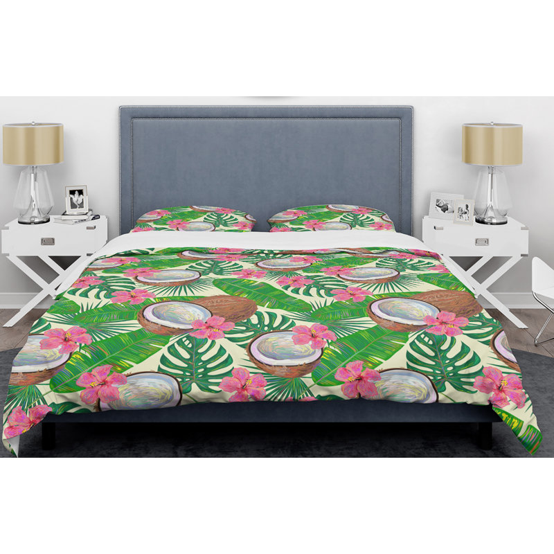 Modern & Contemporary Polyester Twill Geometric Shapes Duvet Cover, Full/Queen Duvet Cover + 2 Shams