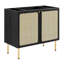 Meuble-lavabo simple 36 po avec plateau en bois Modway-93812017-93812020