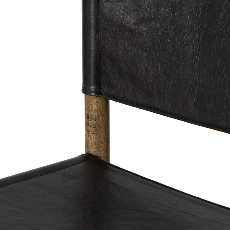 Kena Stool-Sonoma Black-Counter, Counter Stool (26.5" Seat Height), Black, Vintage Natural