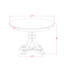 Ensemble de table de cuisine 5 pièces comprenant une table de cuisine et 4 chaises parsons en tissu de polyester vert saule avec dossier capitonné, noyer antique-1047640879-1047955801-1051816183