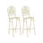 Bivio Lark Manor Bar Set with Iron Frame and Metal Outer Material