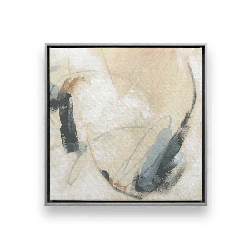 «Logbook IV» par June Erica Vess, reproduction d'art sur toile, H 20 po x l 20 po, Argent argent