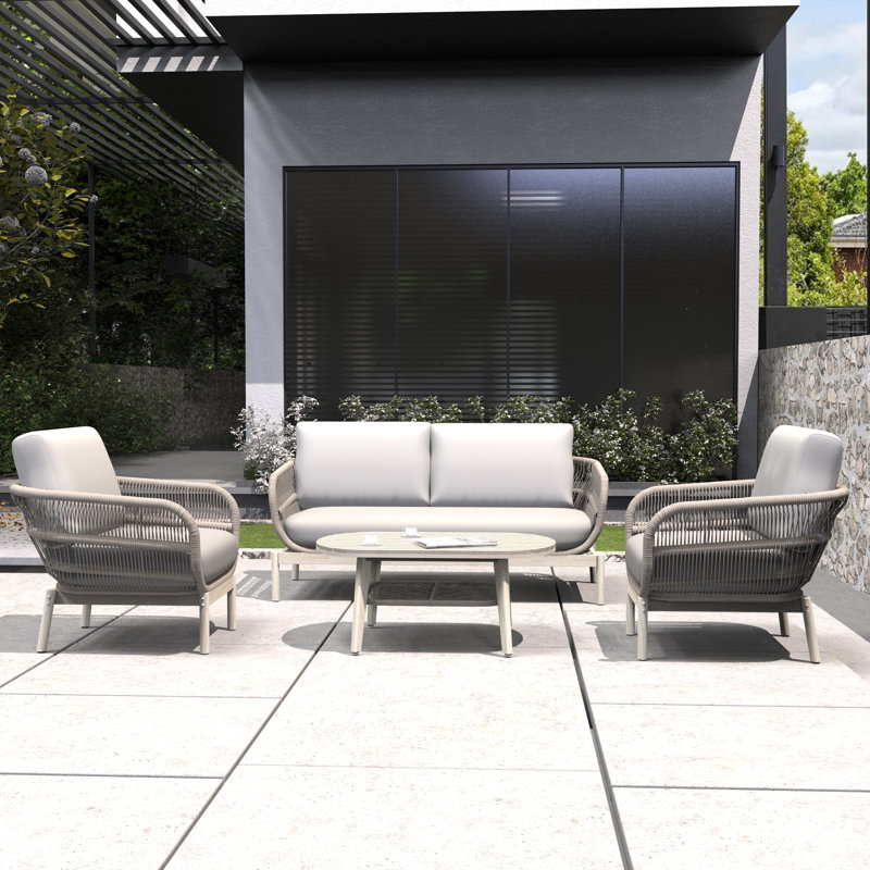 Acacia 4 - Person Patio Conversation Sets With Cushions