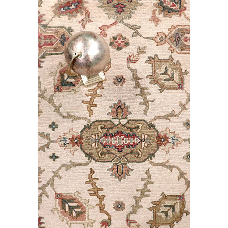 Cobby Oriental Area Rug in Ivory