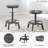 Kaloni Swivel Adjustable Height Counter Stool with Metal Frame-68816309-70167628