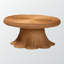 Table basse ronde en rotin tressé à la main Esmeralda