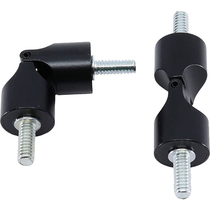 Meriville Hinged Elbow Connector, 2 pcs, 0.75", Black