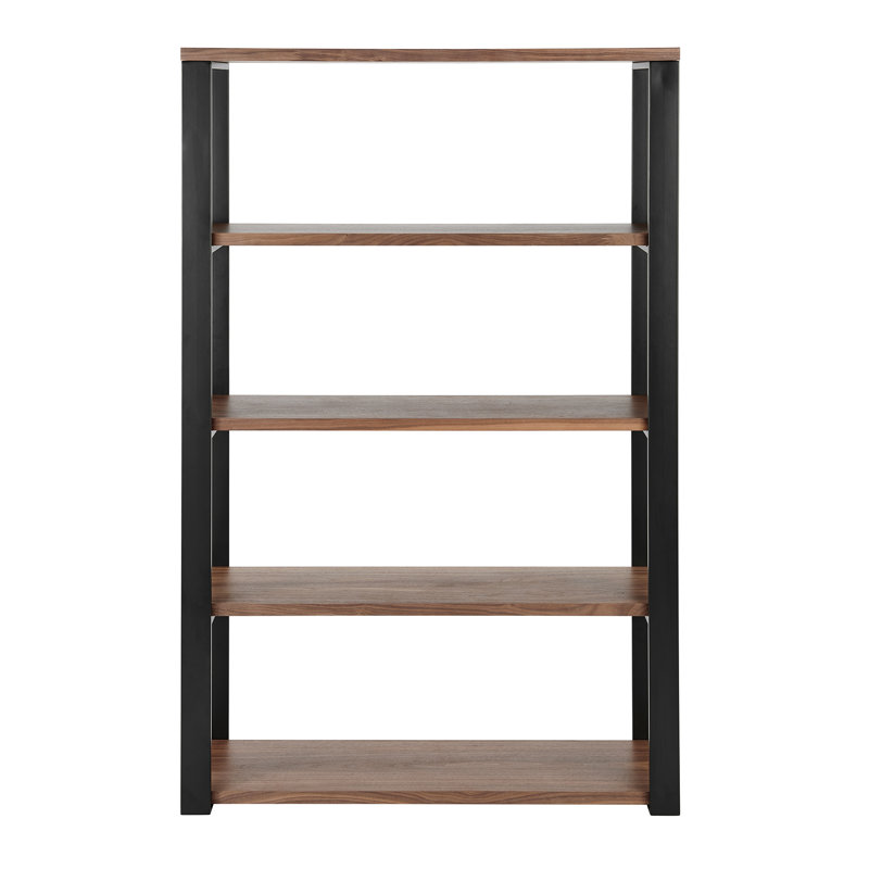Kenyon Shelving Unit, Black/Walnut