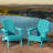 Ergonomically designed resin folding Adirondack chair-328065399