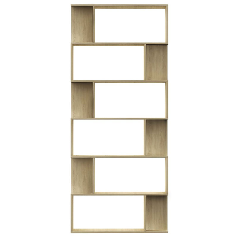 Alec-Andrew 203.2cm W Bookcase, Brown