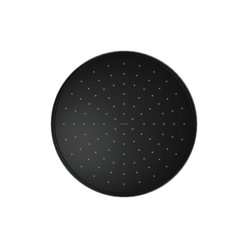 Rain Fixed Shower Head, Matte Black