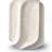 Srivatsa 21‘’ White Etched Ceramic Table Lamp with White Shade