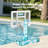 IGL Swimming Pool Basketball Hoop With 44” Pro Style Backboard Adjustable Height Swimming Game For Kids Adults