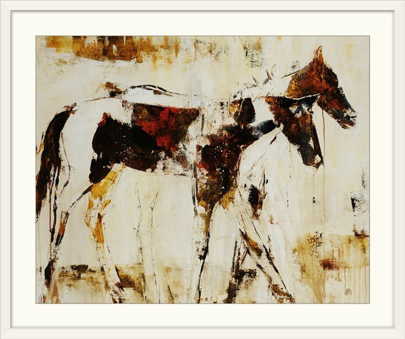 « side by side » par jodi maas,, reproduction d’art, 16 H x 20 W x 1,5 D, Toile