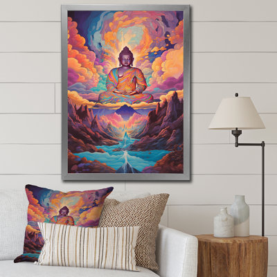 " Psychedelic Buddha In The Mountains "