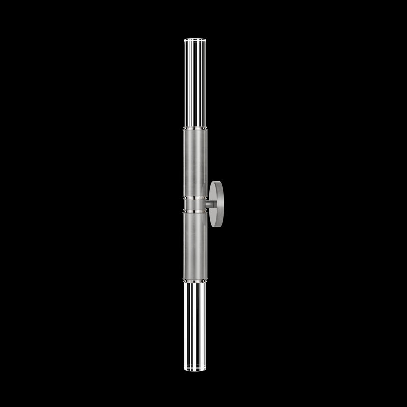 LED Wallchiere, Silver Leaf/Nickel