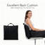 Housse de patio rectangulaire de 111 po (L) x 72 po (H) x 28 po (H) avec sac à fermeture à glissière, housse robuste en toile robuste pour table de salle à manger et chaises d'extérieur, noir universel imperméable-1113286580