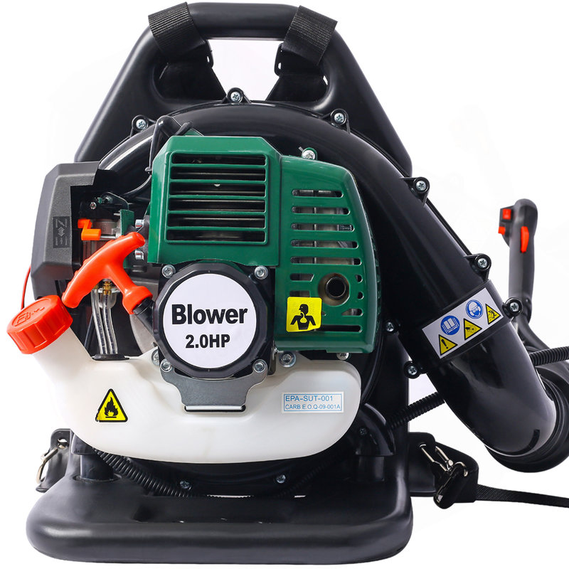 OSAKAPRO 52CC 2-Cycle Gas Backpack Leaf Blower With Extention Tube,Green